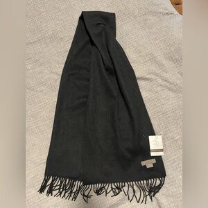 Louisa Perini cashmere black scarf